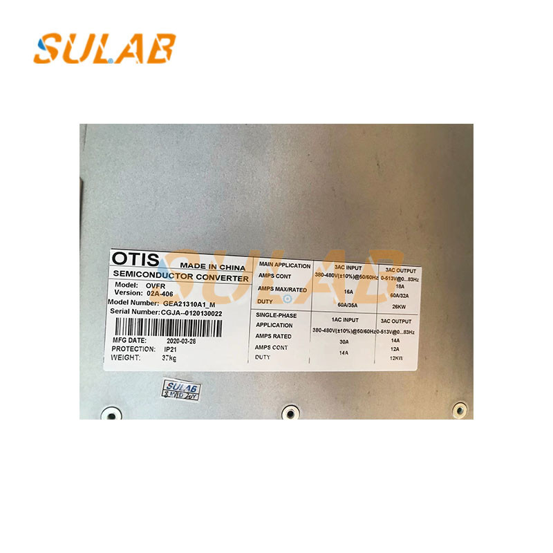 Otis Elevator Main Drive REGEN OVF20 CR OVFR02A-406 GDA21310A1 GEA21310A1 M