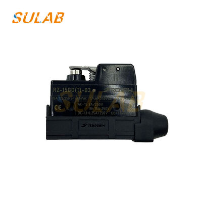 エレベーター部品用、SPDT接点とフェノールプラスチックシェル付きの熱保護ブレーキスイッチ