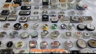 迅达5400電段D型圆按钮 三针 四针