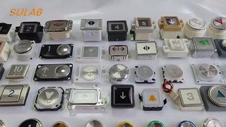 BR32A 32mmユニバーサル仕様エレベーターボタン、LEDバックライトインジケーターおよびノー​​マルオープンMO付き