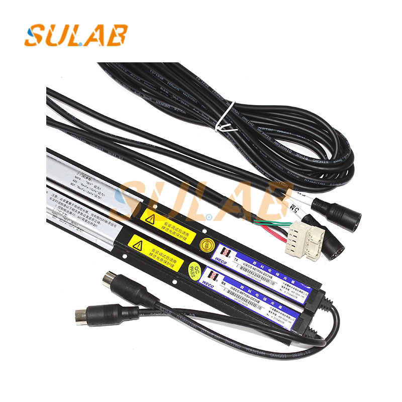 WECO-957M84-DC24B Universal Infrared Light Curtain DC24V Anti-Pinch Elevator Door Safety Sensor Photocell Transmitter & Receiver
