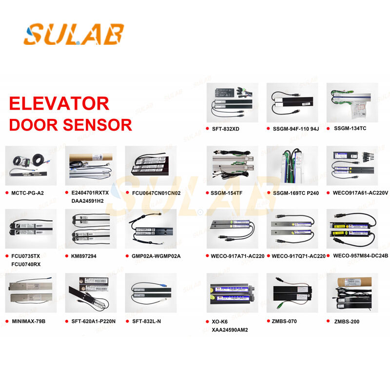 WECO-957M84-DC24B Universal Infrared Light Curtain DC24V Anti-Pinch Elevator Door Safety Sensor Photocell Transmitter & Receiver
