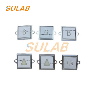 KONE 863223H03 LEDインジケーターライトとカスタマイズ可能な表面を備えたステンレス鋼シェルエレベーターボタン