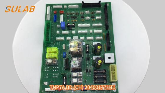 現代エレベーターPCB TNP7A BD (CH) 20400177H11 – 金メッキ接点と難燃性FR-4基板を備えた制御キャビネットリレーボード、12VDC ±5%入力電圧用